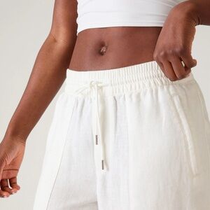 ATHLETA RETREAT WHITE PANTS. 1X.
